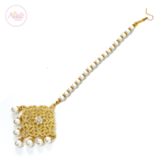 Madz Fashionz UK: Hayat Zircon Hair Headpiece Headchain Maang Tikka Gold