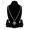 Madz Fashionz UK: Hayat Zircon Silver Pearl Long Bridal Necklace Mala 2