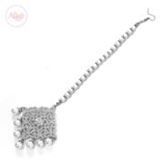 Madz Fashionz UK: Hayat Zircon Hair Headpiece Headchain Maang Tikka Silver