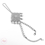Madz Fashionz UK: Henna4u_Leicester Bridal Hand chain Slave Bracelet Kundan Silver 1