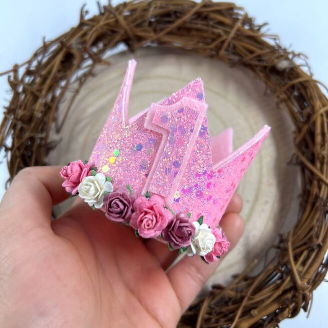 Pink Glitter Birthday Crown – MadZFashionZ UK