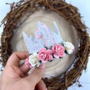 White Glitter Birthday Crown - MadZFashionZ UK