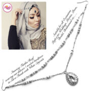 Madz Fashionz USA - Fatiha World Tear Drop Headpiece Silver and White Crystals