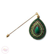 Madiha – BeautyDosage – Hijab Pin (LR) – Green 2