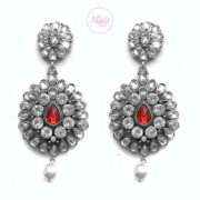 MSPL01 – Mspaintedlady – Earrings (Silver Red)