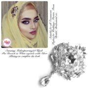 Madz Fashionz USA: Makeupsarang93 Elegant Brooch Hijab Pin Silver White