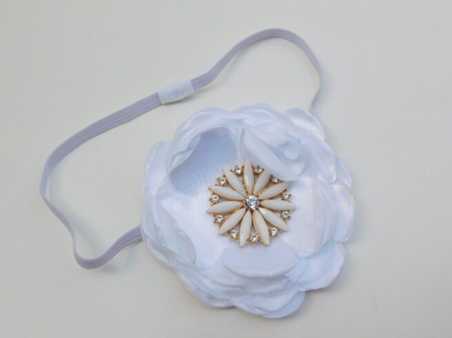 Newborn White Headband Girls Hair Accessories