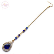 MUSKAAN01 – Muskaan LR (Gold Blue Royal Hair Tikka)