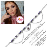 Madz Fashionz USA: Makeupbysanchez Bespoke Delicate Matha Patti Silver Purple