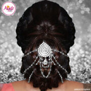 Madz Fashionz USA: Beautydosage Bridal Hair Bun Headpiece Jodha Silver