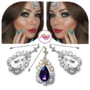 Madz Fashionz USA: Makeupbysanchez Chandelier Drop Hijab Pin Stick Pin Hijab Jewels Hijab Pins Gold Purple Silver White