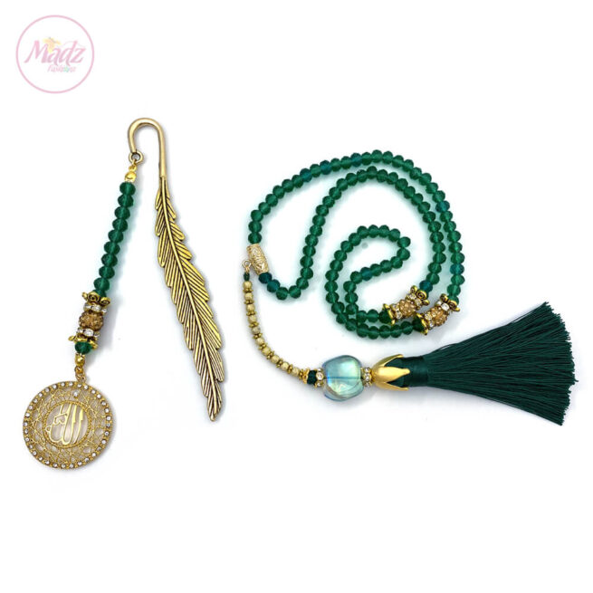 Green Tasbeeh 99 Beads , Ramadan Islamic Gifts Sets - MadZFashionZ USA
