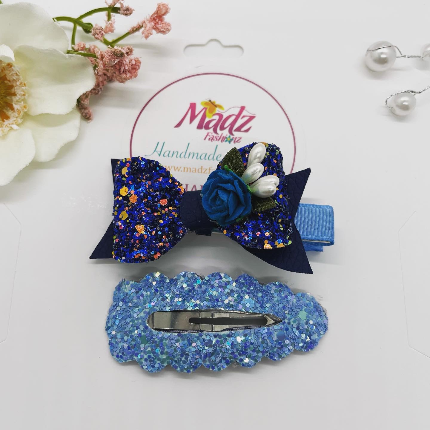Bluey Hair Bows for Girls Snap Clips