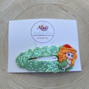 Green glitter snap clip , fairy hair accessories – $5 – 3