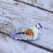 cute ghost snap clip , purple glitter pins – $4 – 2.2