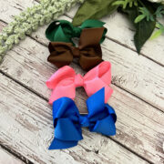 nature theme ribbon hair bows – 3 – $6