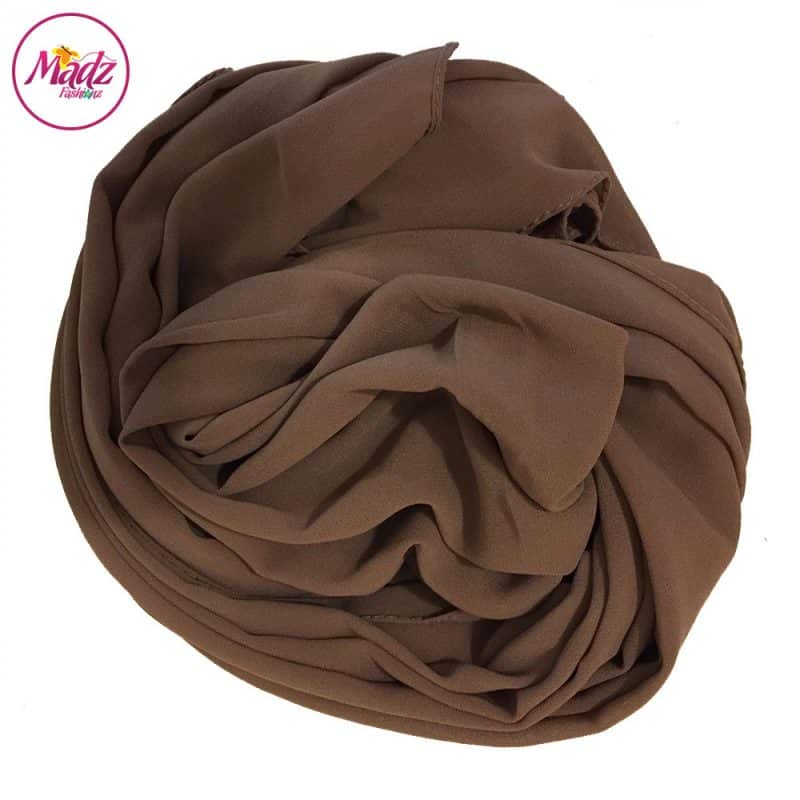 Long Plain Chiffon Khaki Muslim Hijabs Scarves Shawls