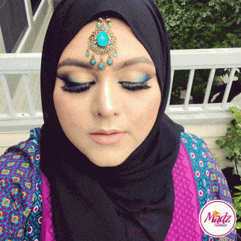 Peacock Makeup Look